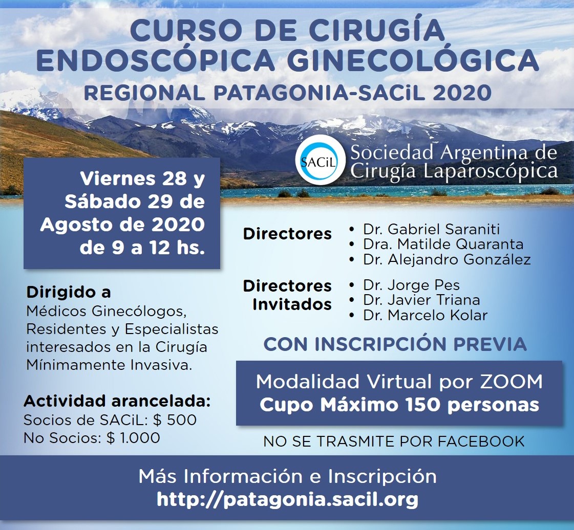 Flyer Curso SACiL Patagonia
